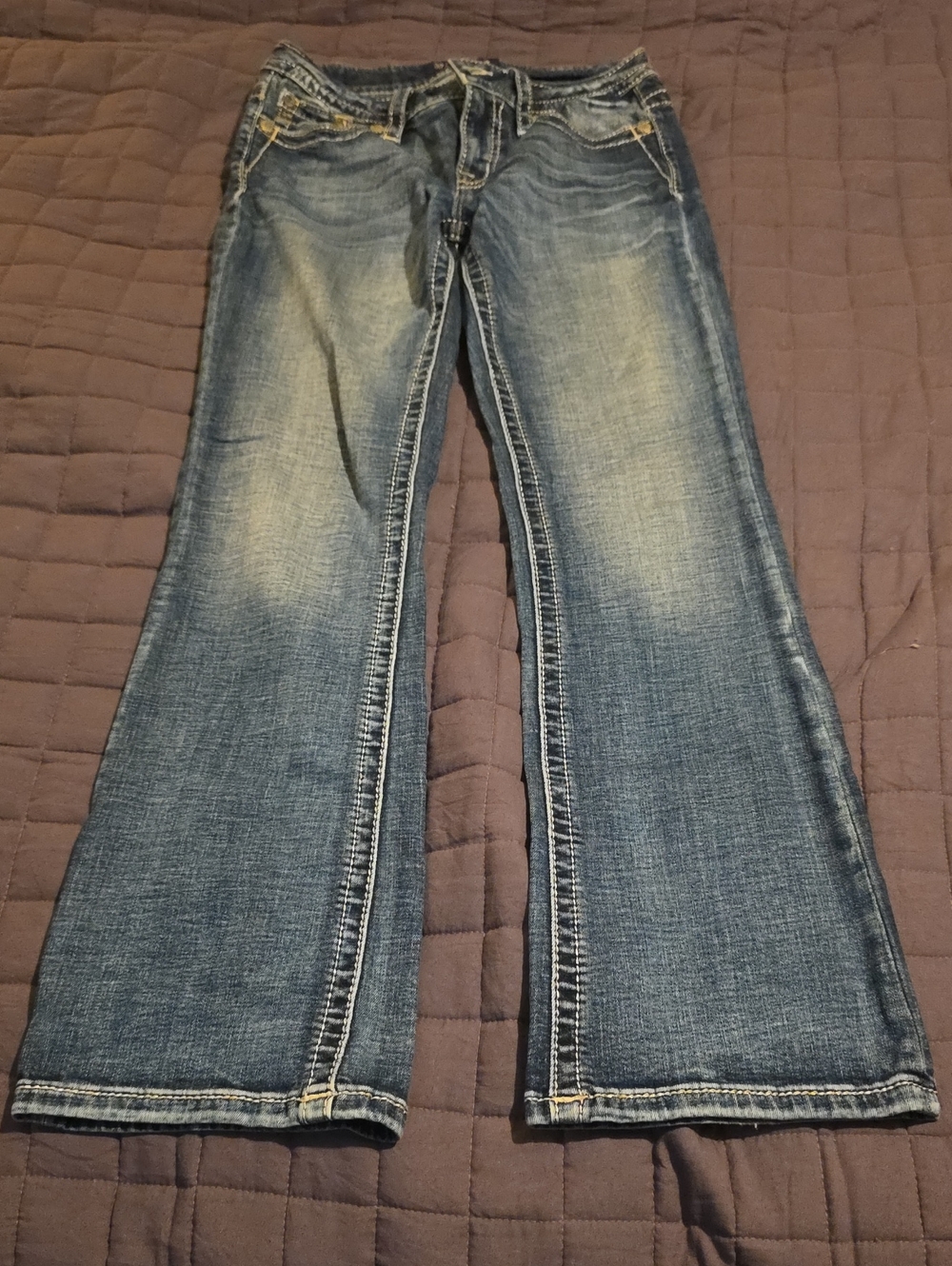 Miss Me Women's Faded Blue Bootcut Jeans